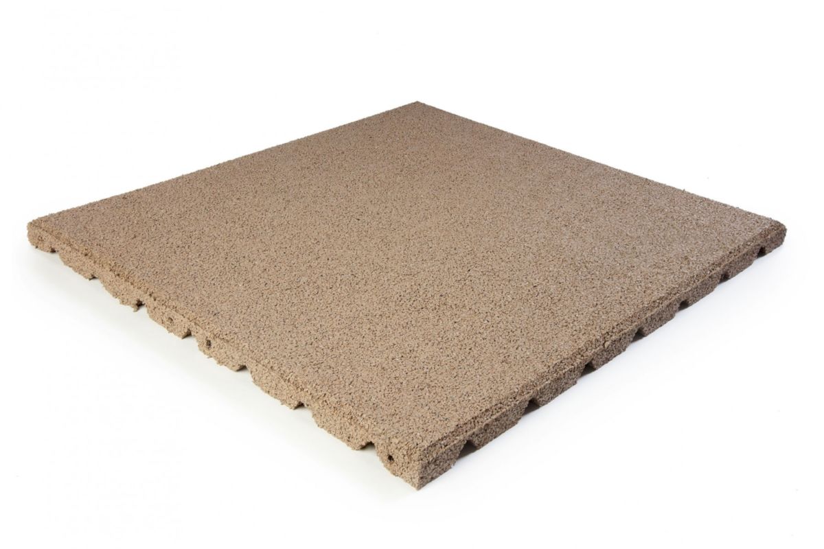 Sand Rubber Tile 50cm x50cm x25mm
